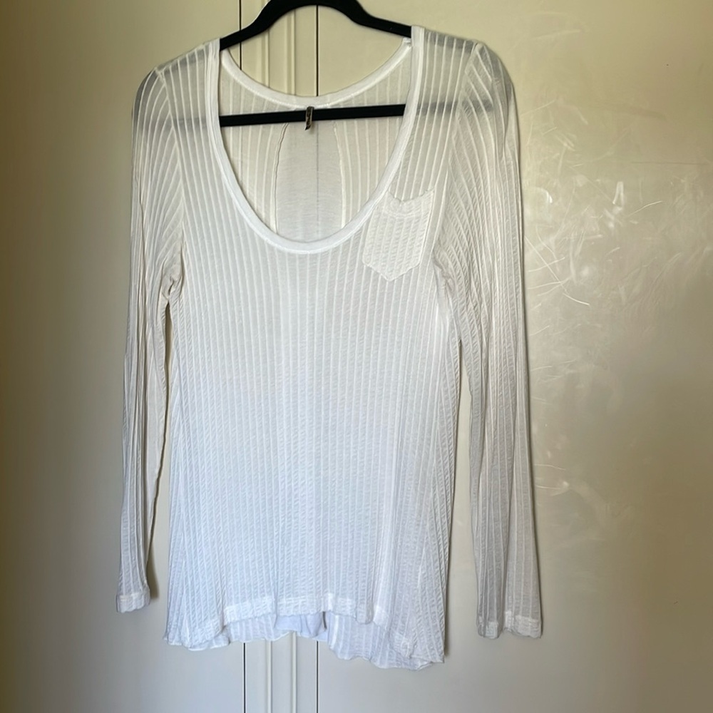 Pete White Long Sleeve Top